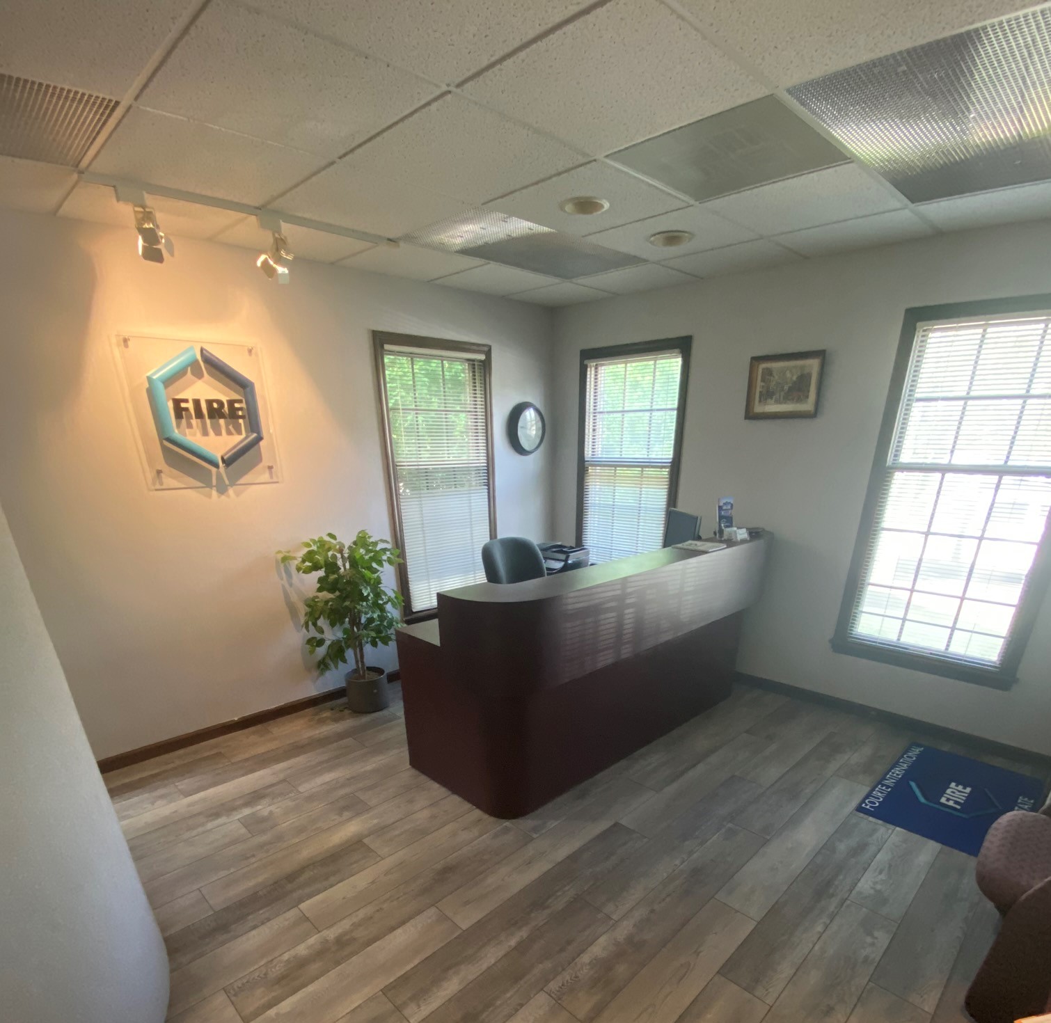 Lobby of Fourte International Real Estate's Headquarters building at 212 Pompton Avenue, Verona, New Jersey where home sellers, home buyers and property owners engage the services of New Jersey Real Estate Broker and New Jersey Attorney Michael Fourte.